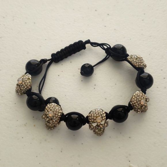 Skull Rhinestone bracelet - Picture 4 of 4